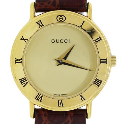 vintage gucci gold bracelet watch|gucci watches old models.